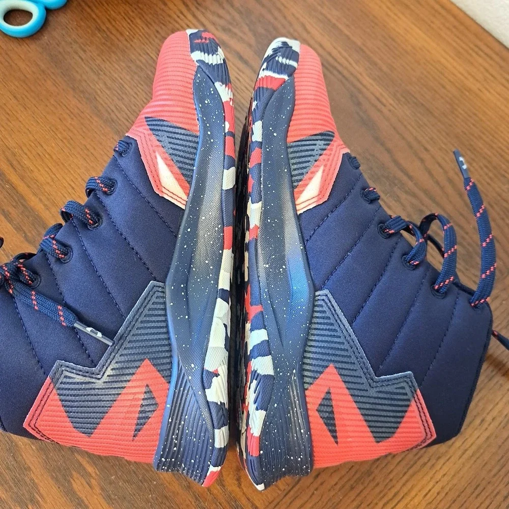 Under Armour Curry SC 3Zero Kids Basketball Shoes USA Red White Blue 1276333-411